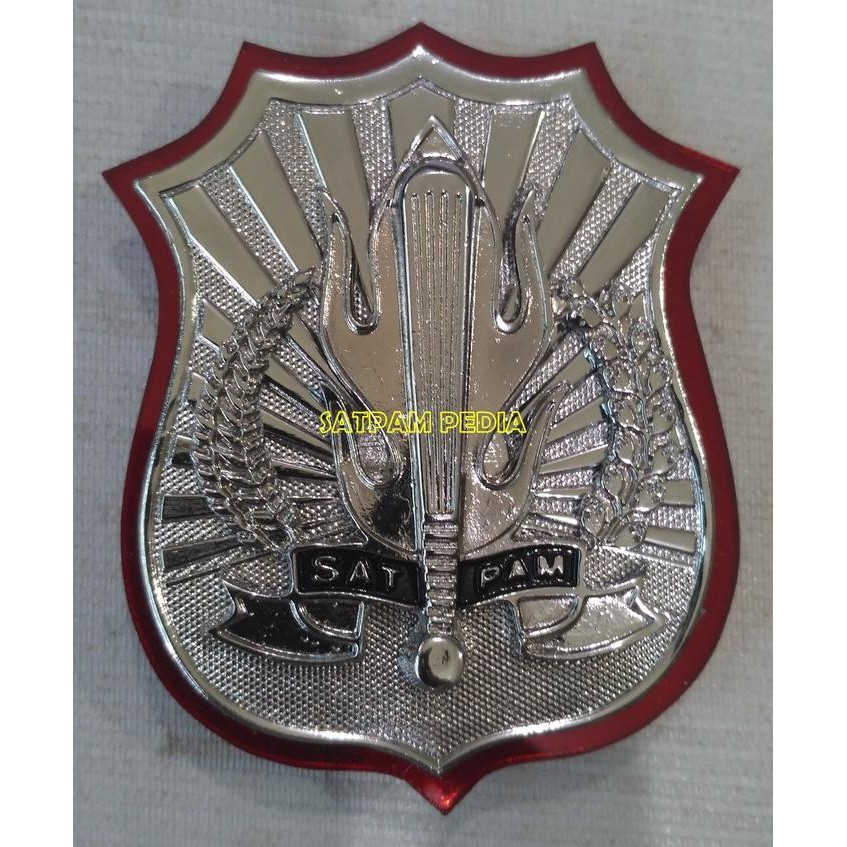 New Kewenangan Satpam Akrilik Silver - Lencana Satpam Akrilik Silver Best Seller