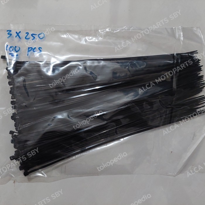 

No.OneBest- CABLE KABEL TIES 3 X 250 MM 25 CM / 3,6 X 300 MM 30 CM ISI 100 PCS