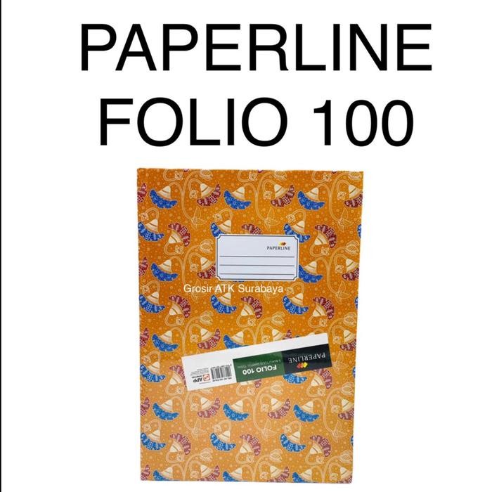 

No.OneBest- BUKU PAPERLINE FOLIO 100 Hardcover Hard Cover Paperline PPL Folio 100
