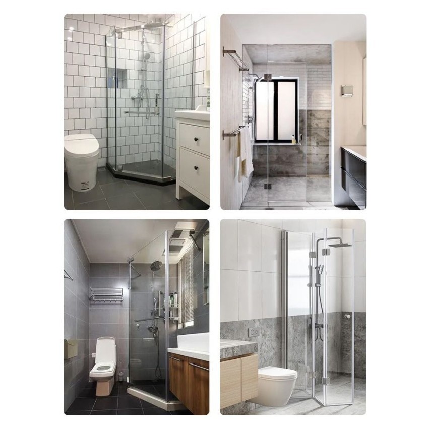 Nano - Engsel Shower Hinge /Shower Hinge Dekson/Engsel Pintu Kaca ke Tembok
