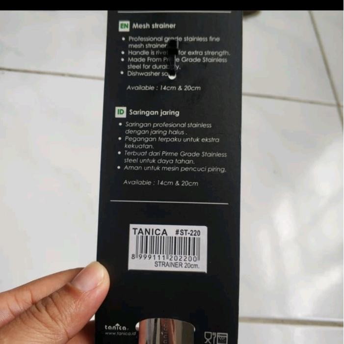 Saringan Halus Mpasi Tanica Stainless Steel 20Cm Tebal Kuat & Kokoh Saringan Mpasi #Gratisongkir