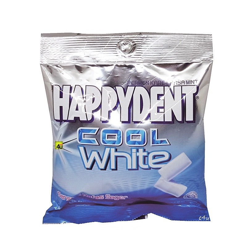 

Cemal Cemil Makyus Happydent Cool White - Permen Karet - Bag/Zak