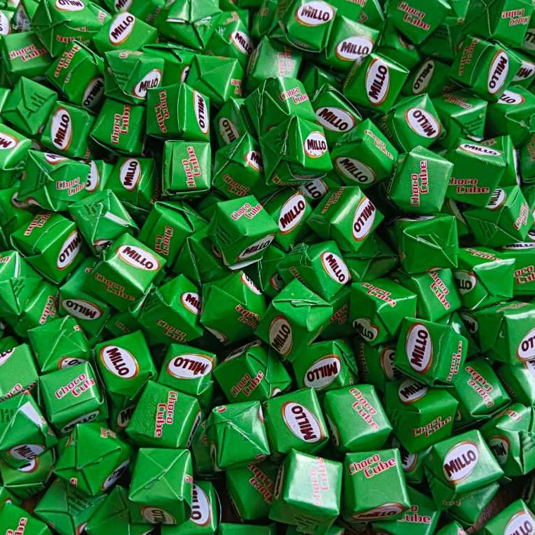 

Cemal Cemil Makyus Milo/Millo Cube Lokal 2 Pack Isi 50 Pcs Rasa Import