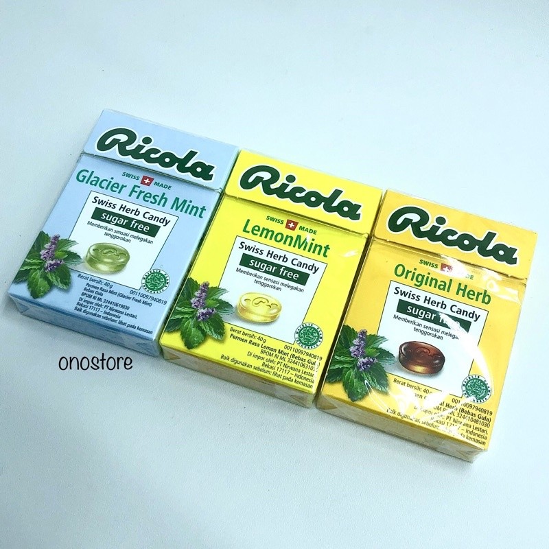 

Cemal Cemil Makyus Permen Ricola Swiss Herv Candy 40G Tiga Rasa