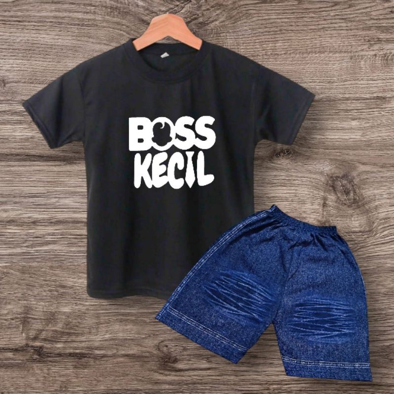 Setelan Anak Lakilaki Satu Set Hadiah Kado Atasan Bawahan Bocah Cowo Setcel Tanggung Lebaran Kondang