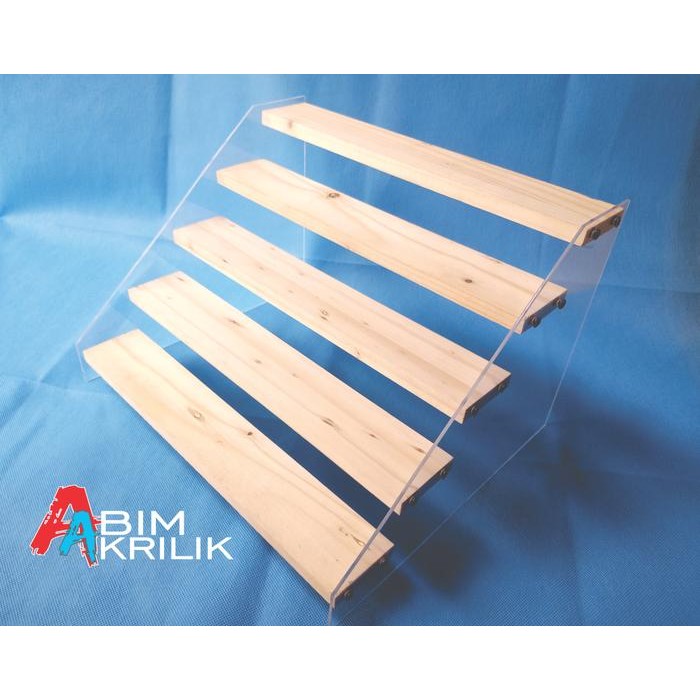 Rak akrilik 5 tingkat /Display mainan akrilik / Rak cosmetic organizer