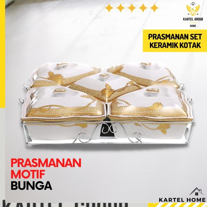 HOME TEMPAT SAJI MAKANAN PRASMANAN KOTAK KERAMIK TEMPAT LAUK MEWAH