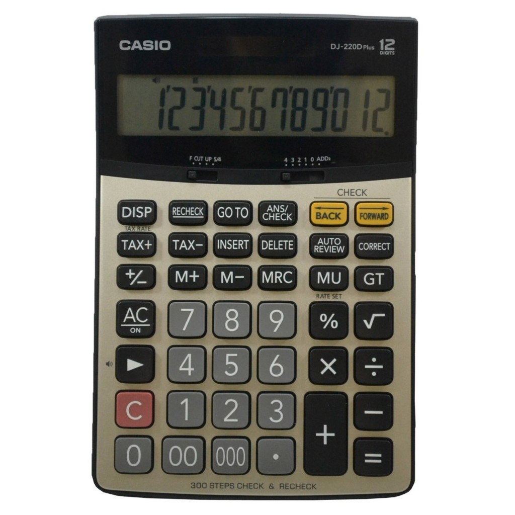 

Kalkulator Casio Dj-220D Plus Calculator 12 Digit Original