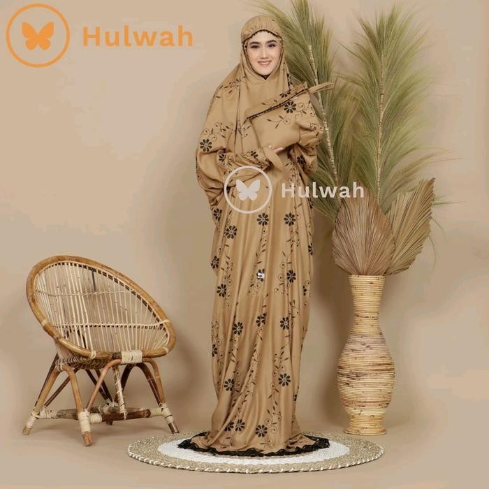 Modra- mukena terusan mewah gracella mukenah langsungan dewasa rayon premium bordir bunga teratai