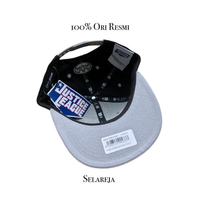 TOPI ANAK NEW ERA KIDS 9FIFTY BATMAN BLACK/GREY SNAPBACK 100% ORI