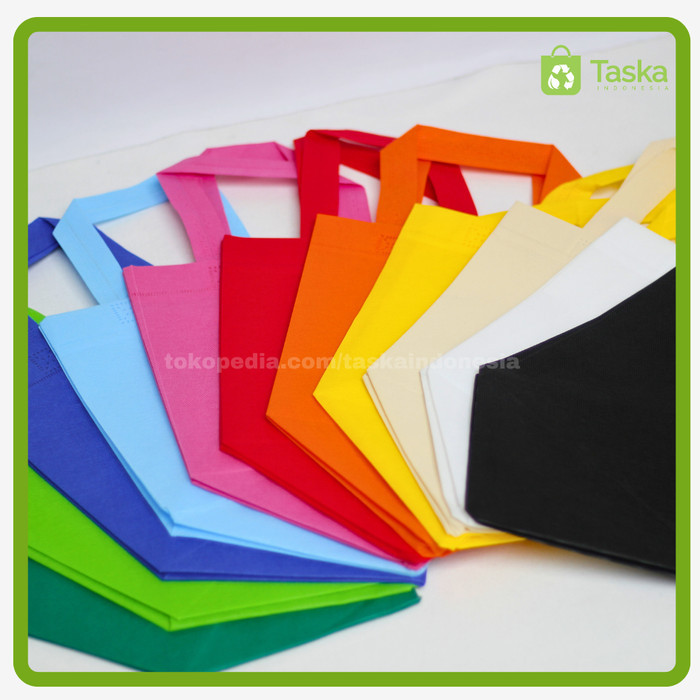 Tukuparty Goodie Bag Spunbond Box 24X24X24 Orange Lusin / Tas Spunbond Polos