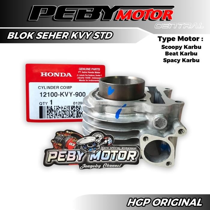 Blok Piston Beat Karbu Scoopy Karbu Spacy Karbu Original Resmi Hgp