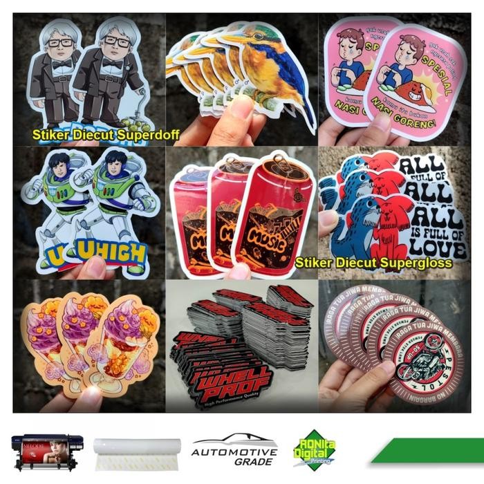

Cetak Stiker Vinyl Premium Maxdecal Diecut A2 (45X60Cm) Laminasi Super Gloss Doff Glitter Tinta Eco