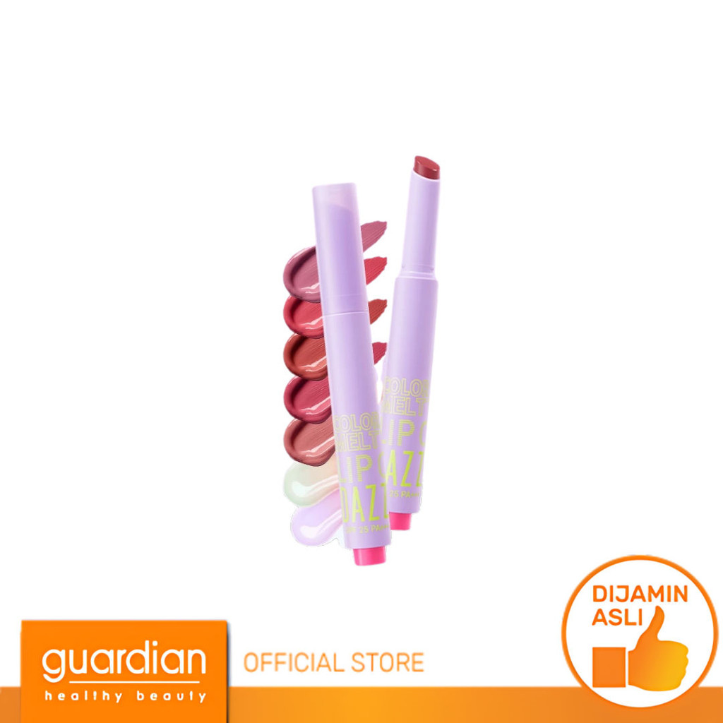 Dazzle Me Color Chrome Melt To Dew Lip Click - Tinted Lip Balm with Watery Glossy Serum Lipstick Moi