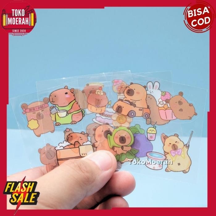 

Stiker 100 Lembar Capybara Sticker Capybara 100 Lucu Unik Stiker Kapibara Hewan Imut #Gratisongkir