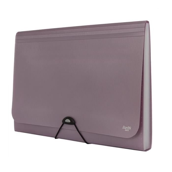 

Bantex Expanding File With Zipper Pocket Folio Lilac 3602 21 #Gratisongkir