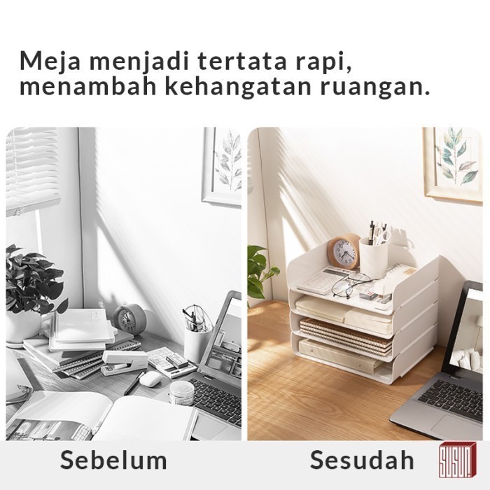

Tray Dokumen / Rak Kertas / Desktop Tray Organizer / Rak File Document #Gratisongkir