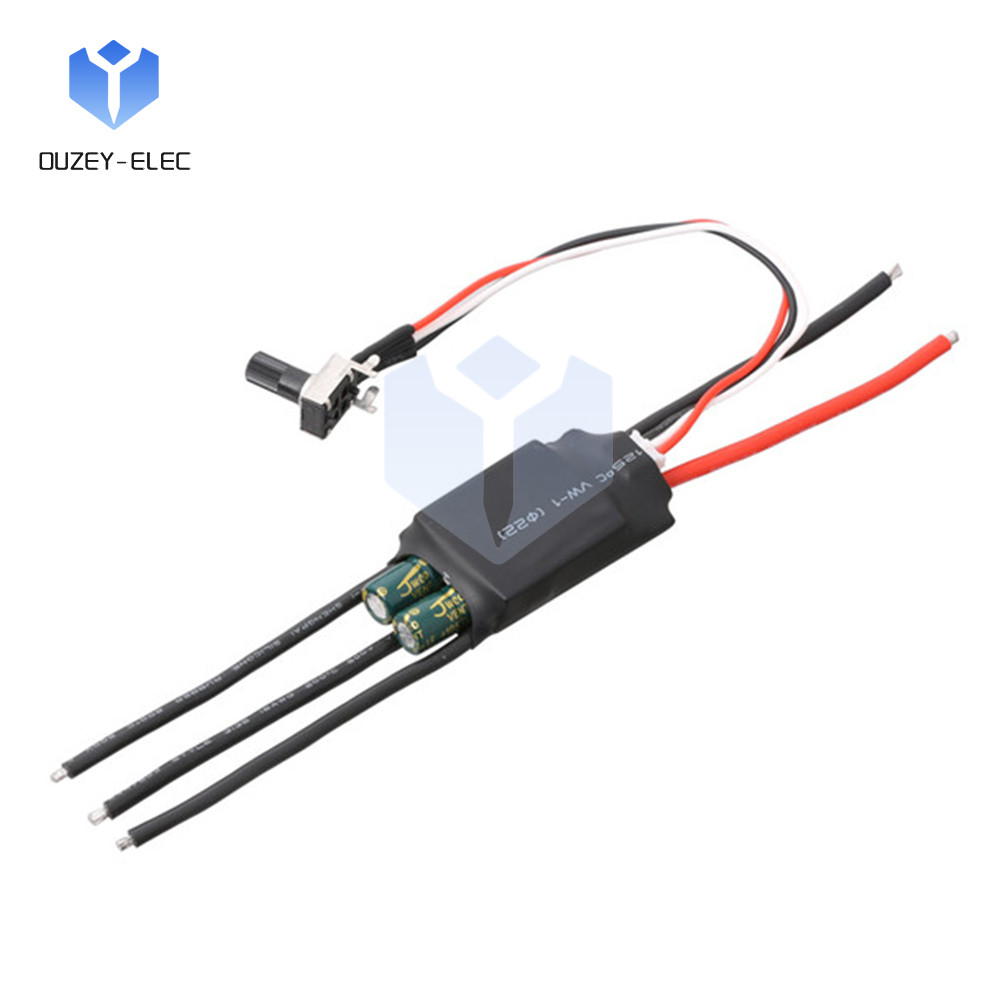 DC 7~24V Motor Speed Controller BLDC Brushless DC Motor Driver 3-Phase DC Brushless Hall-less Driver