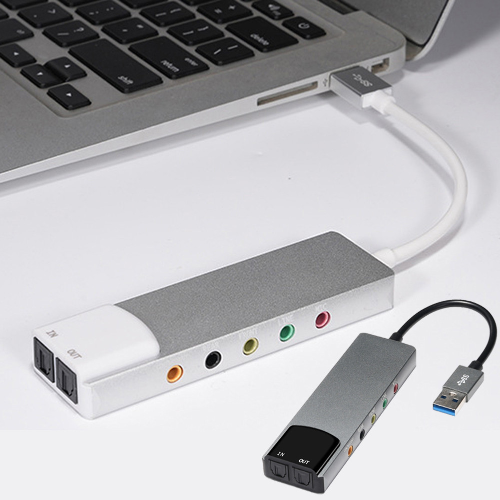 External USB Sound Card 7.1 Channel Professional 5.1 Optical Desktop Portable External Sound Card Co