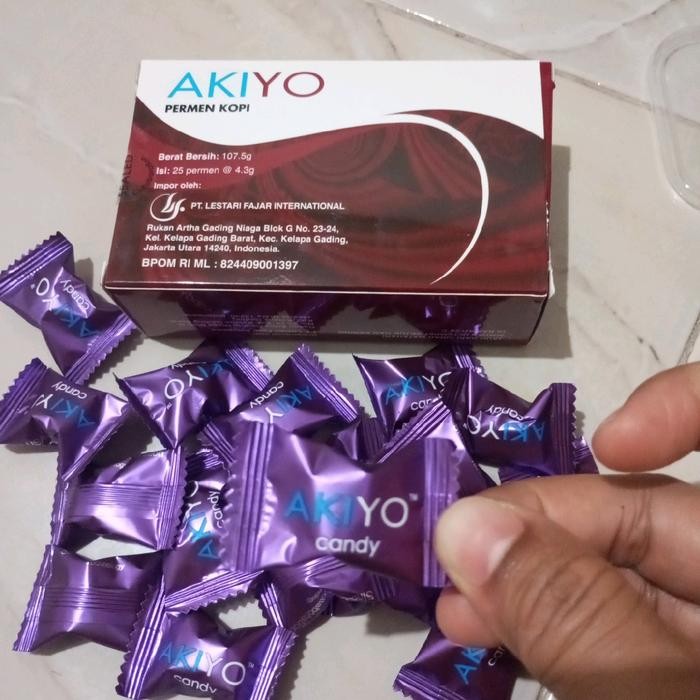 

ecer 10 butir Akiyo Candy Permen Kopi dengan Ginseng termurah se Indonesia exp 2027
