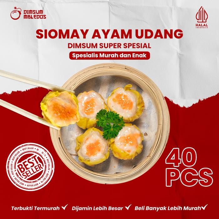 

Dimsum Ayam Udang Siomay Ayam Frozen Food isi 40pcs Dimsum Mbledos