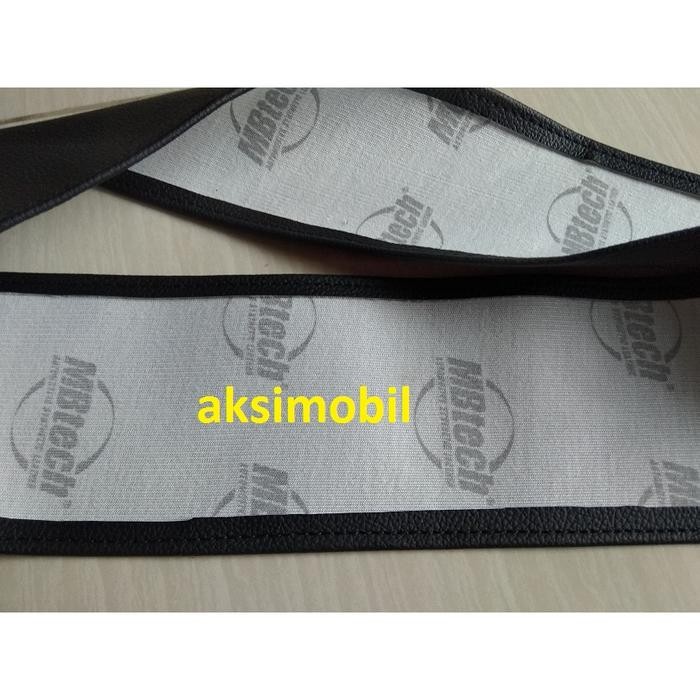 CUCI GUDANG Setir /Cover Stir Mobil Sarung Stir Hitam jahit hitam MBtech uk 38cm