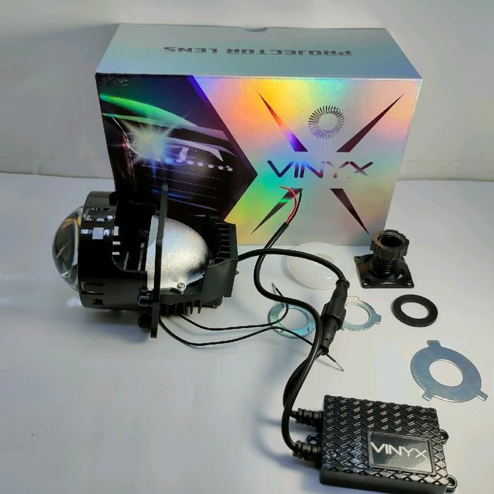 Projector Projie Bi Led Ungu Lens 3 Inch High Low Motor Mobil