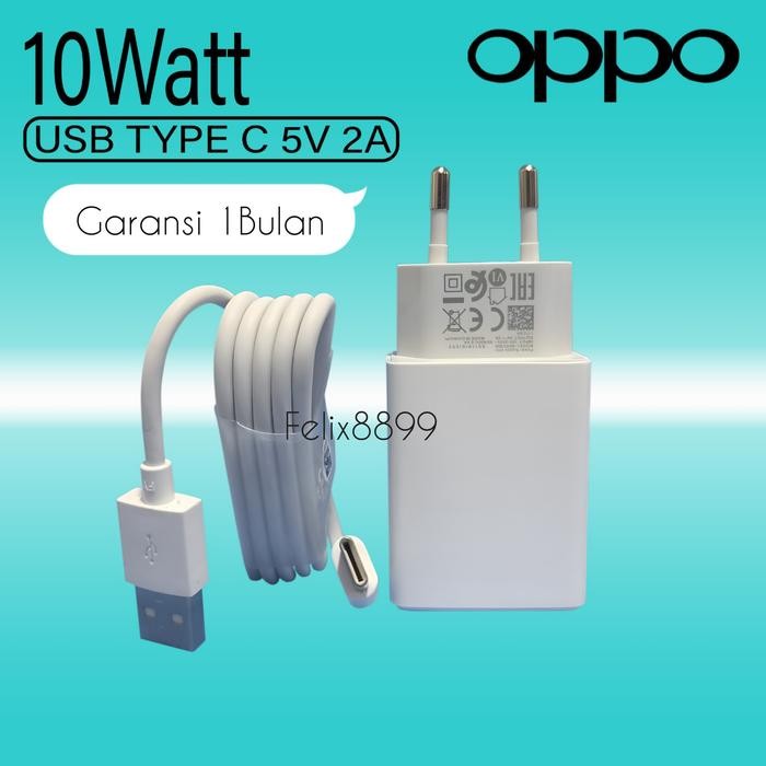 Genggam- Charger Oppo A16 A5 2020 A9 2020 Original 100% Usb C / Type C