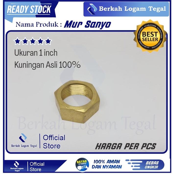 Mur Sanyo Kuningan 1 Inch Grosir