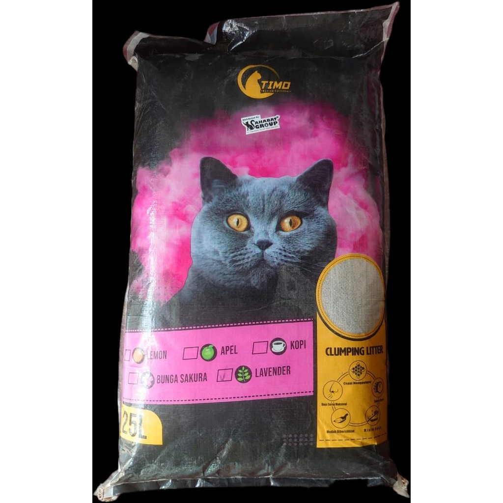 Pasir TIMO 25 Liter - Pasir Kucing Gumpal Pasir Kucing ngi Pasir terbaru