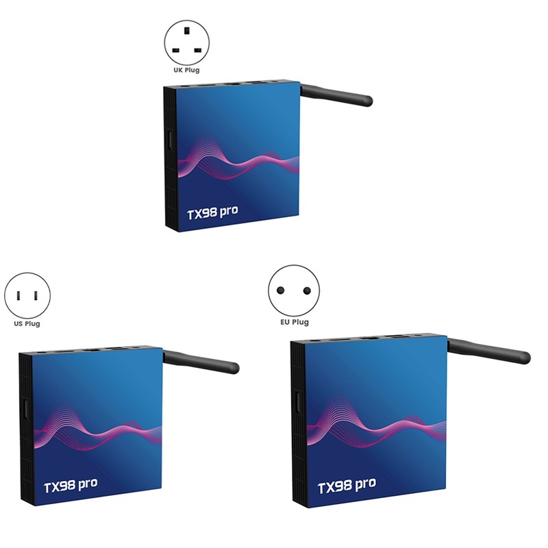 TX98 PRO Android 12 TV BOX 4G 64G Allwinner H618 Quad Core 6K 4K BT 5G Wifi6 Voice Smart Media Playe