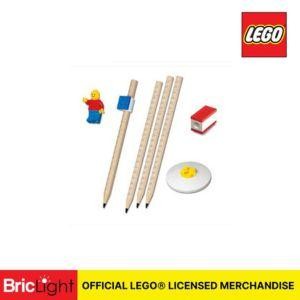 

ASLI..! LEGO 52053 STATIONERY SET 4PENCILS, 1TOPPER, 1 SHARP, & 1 ERASER