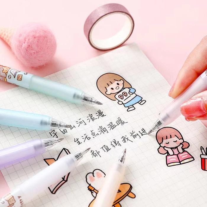 

BURUAN,.!! STATIONERY TRENDY CLASSIC ERASABLE GEL PENS
