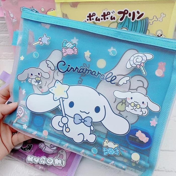 

READY..!! STATIONARY SET SANRIO ATK015 TEMPAT PEN PENGGARIS BUKU KUROMI CINNAMOR
