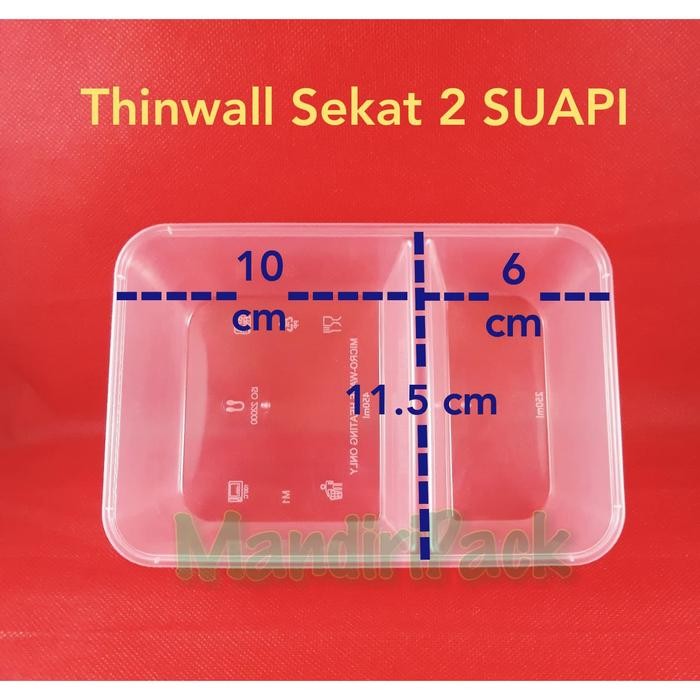 MASIH ADA. THINWALL FOOD CONTAINER 700 ML SEKAT 2 SUAPI ISI 50