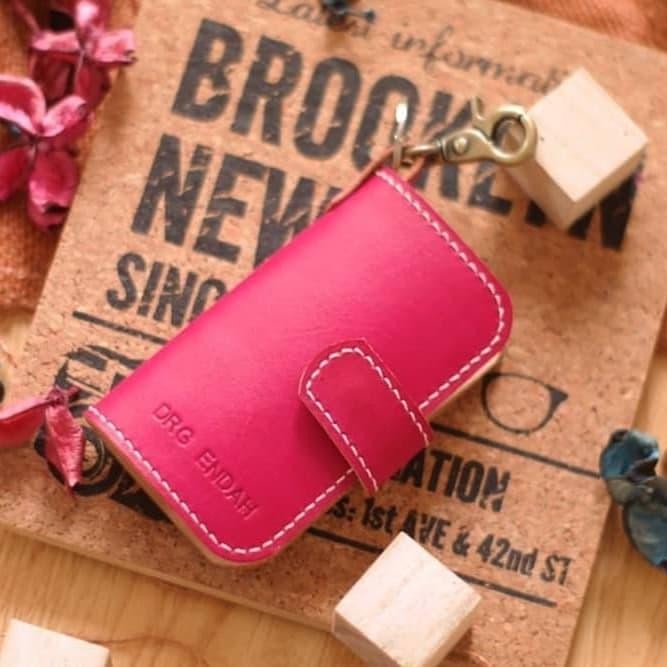 PREMIUM Gavle Key Wallet Ropas Pink Dompet STNK