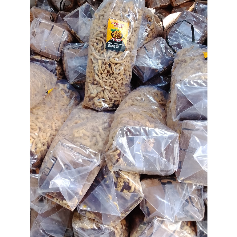 

KERIPIK USUS AYAM 2KG / Kripik Usus Ball-ballan / Kripik Usus Ayam ukuran 2kg