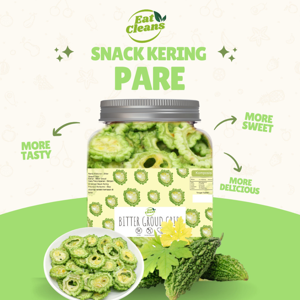 

Freeze Dried Bitter Melon - Keripik Pare Sehat dan Enak - Cemilan Keripik Pare Renyah - Camilan