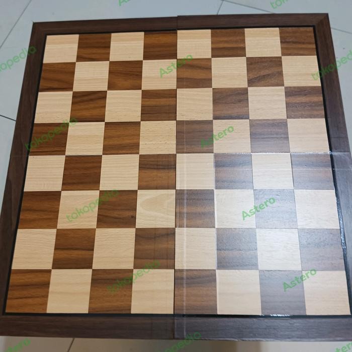 Papan Catur Tebal 9mm Lipat 4 Petak-Serat Kayu