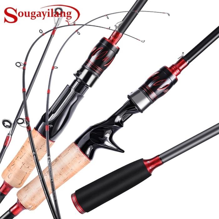 Sougayilang Joran Pancing 1.65m Casting Joran Casting Pancing Joran Sutet Carbon 2 Bagian