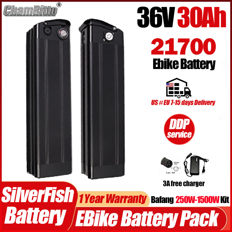 E bike Batterie 36V Bafang 500w 750w 1000w motor Electric bike Silverfish Battery 36v 30ah Electric