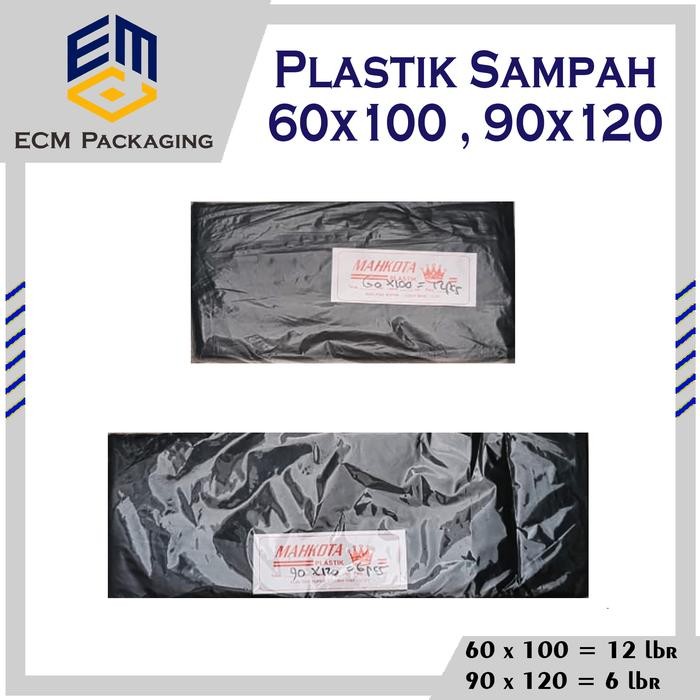 DISKON Plastik Sampah HD 90x120 60x100 Kantong Plastik Jumbo Hitam