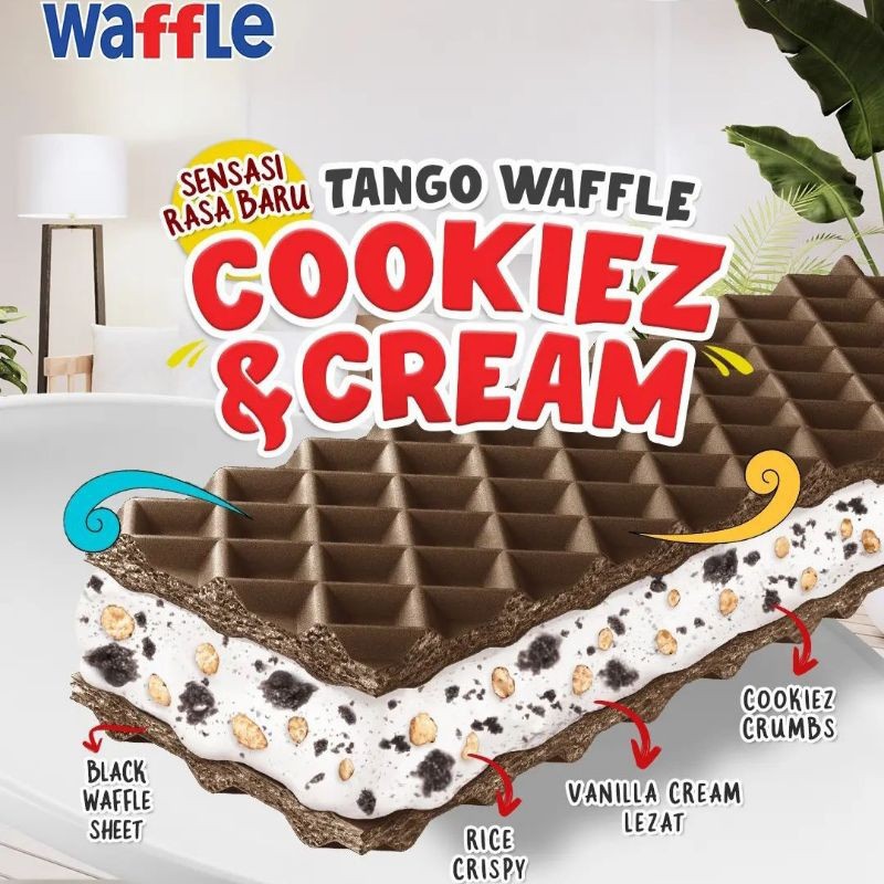 

WAFFLE TANGO 1 Dus isi 12 + 1 Wafer Coklat Hazelnut Cream