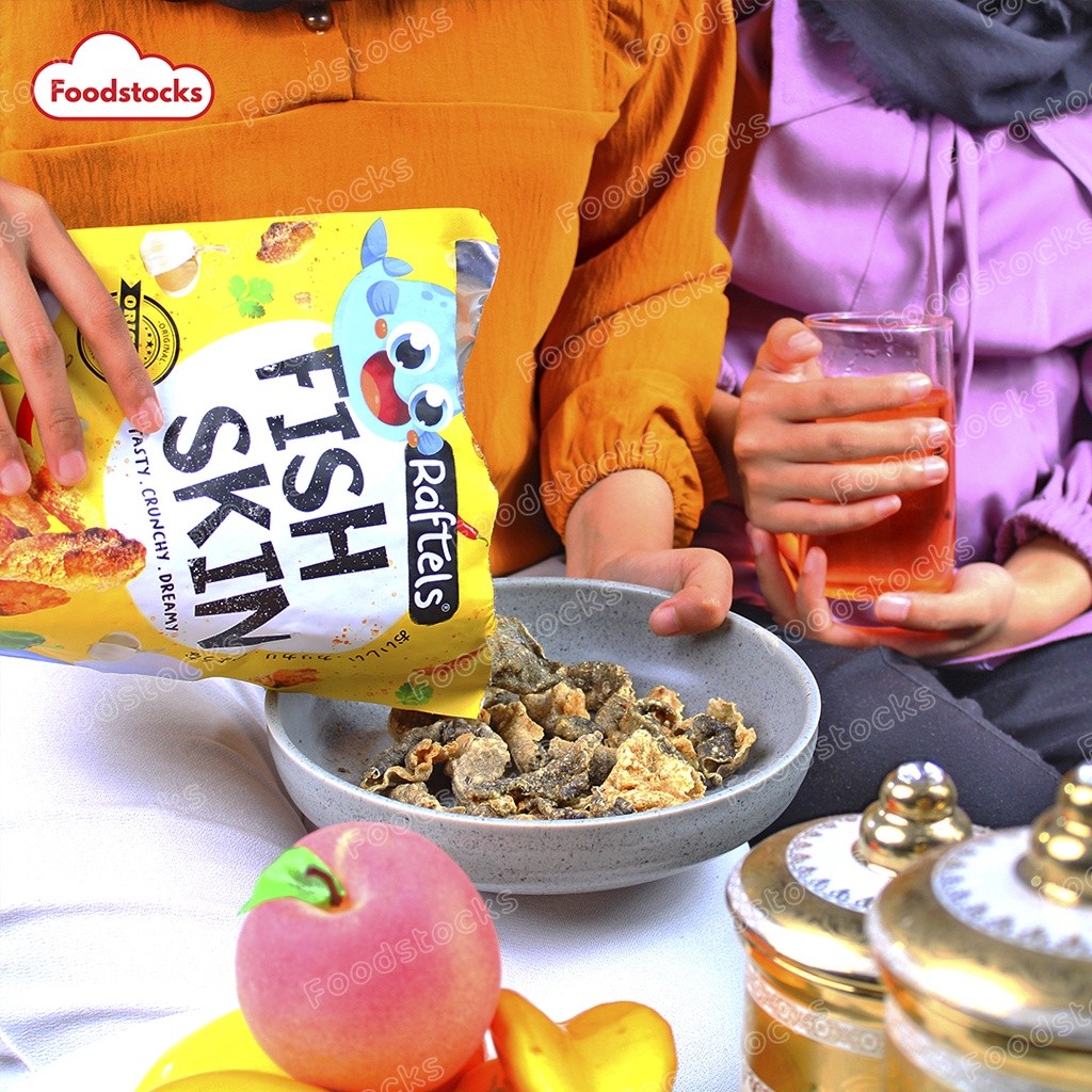 

Keripik Kulit Ikan / Fish Skin Rasa Original Raftels 75gr Halal