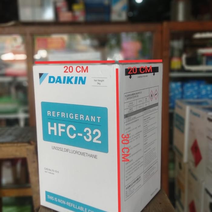 Ready Freon Refrigerant AC Daikin HFC-32 R32 Tabung Kecil 3kg 3 kg Original