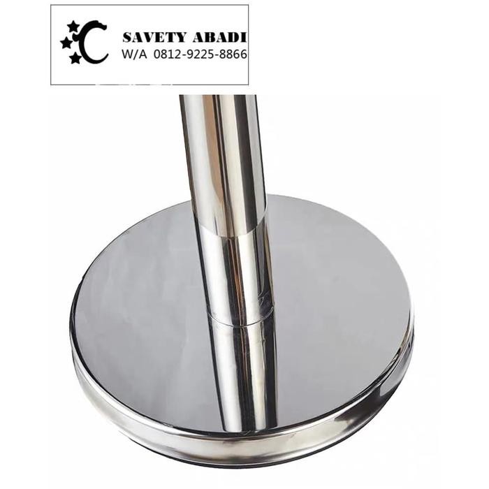 

Tapak Tiang Antrian Tiang Pembatas Antrian Tali 1.8Mtr Biru Mera