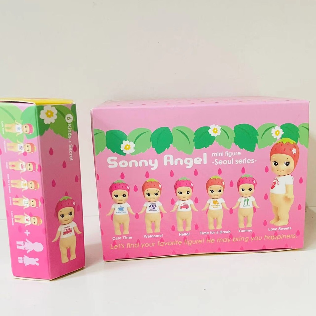 6Pcs/Box Sonny Angel Blind Box Seoul Series Anime Figures Ornaments Strawberry Dolls Fans Children