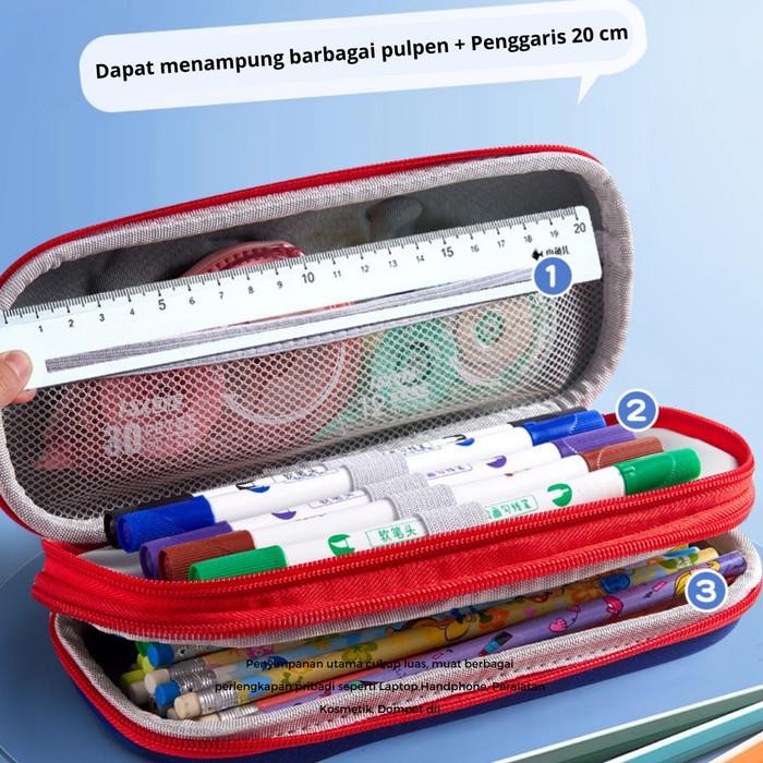 

Kotak Pensil 3D Karakter Tempat Pensil Anak Karakter Timbul Emboss Pencil Case Character Import