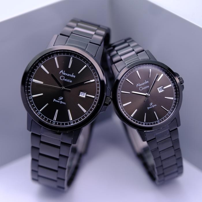 Alexandre Christie Ac 1014 Full Black Couple. Original Asli 100%