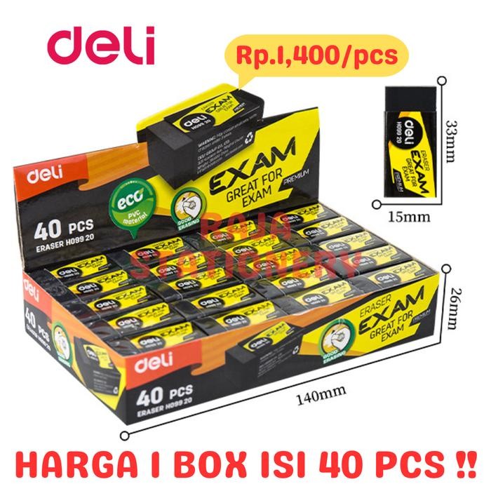

Deli ERASER EXAM B PENAPUS DELI UJIAN KOMPUTER EH09920 40PCS